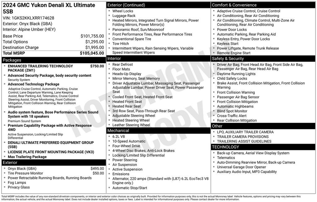 Certified Used 2024 Black GMC Denali Ultimate image 22