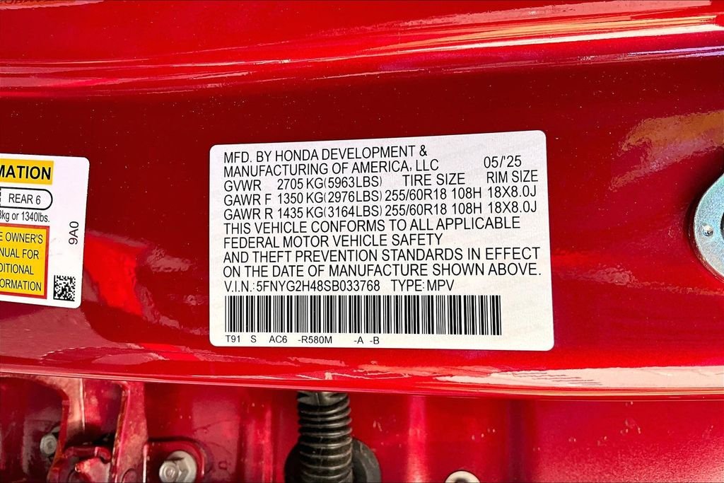 Used 2025 Red Honda EX-L image 14