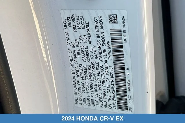 2024 Honda CR-V EX - Photo 32