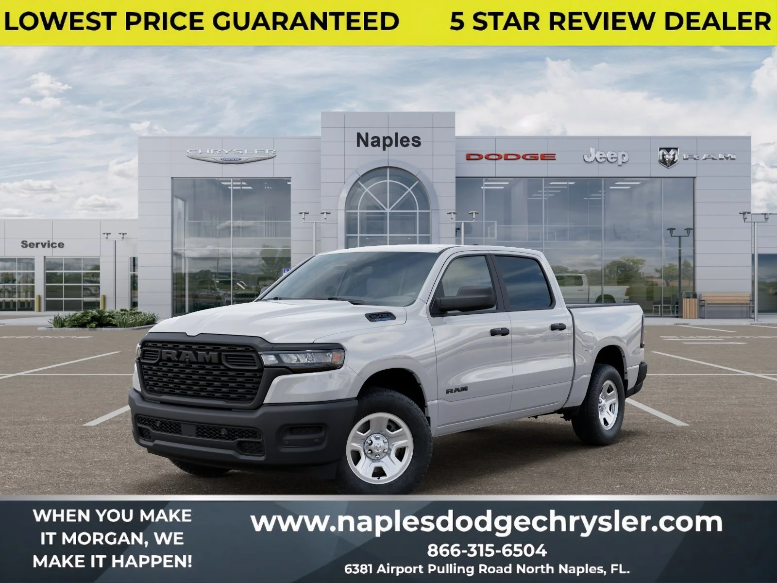New 2026 Bright White Clearcoat RAM Tradesman image 1