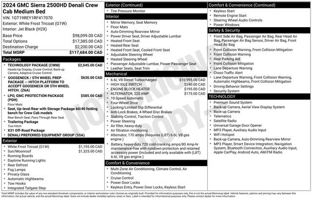 Used 2024 White Frost GMC Denali image 1