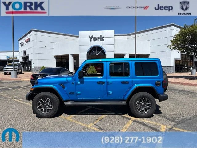 New 2026 Hydro Blue Pearl-Coat Exterior Paint Jeep Sahara image 1