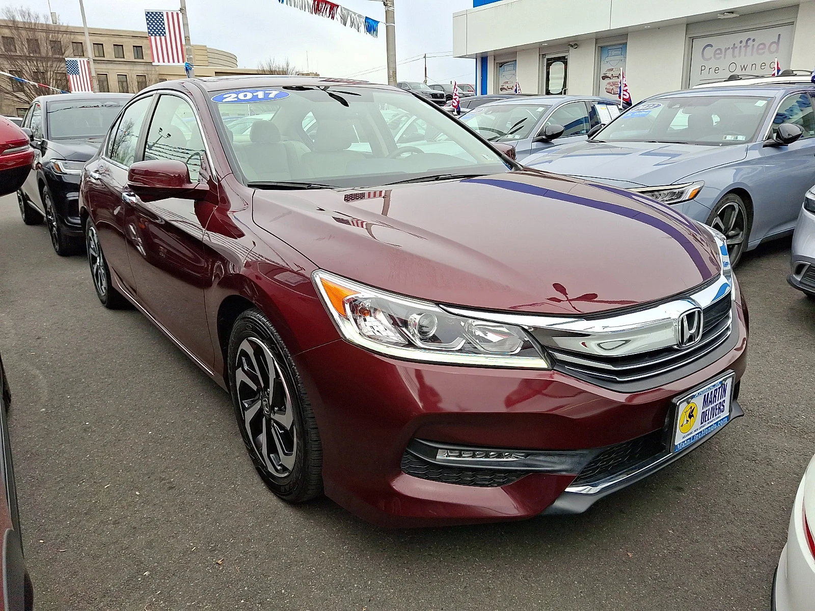 Used 2017 Honda Accord EX-L with VIN 1HGCR2F83HA305852 for sale in Ardmore, PA