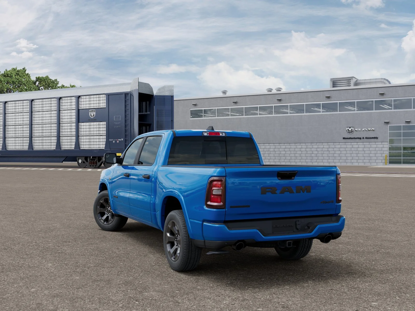 New 2026 Hydro Blue Pearl-Coat Exterior Paint RAM BIG HORN image 3