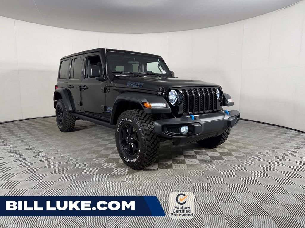 Used 2023 Black Jeep Willys 4xe image 1