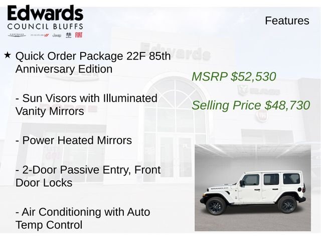 New 2026 Bright White Clearcoat Jeep 85th Anniversary Edition image 15