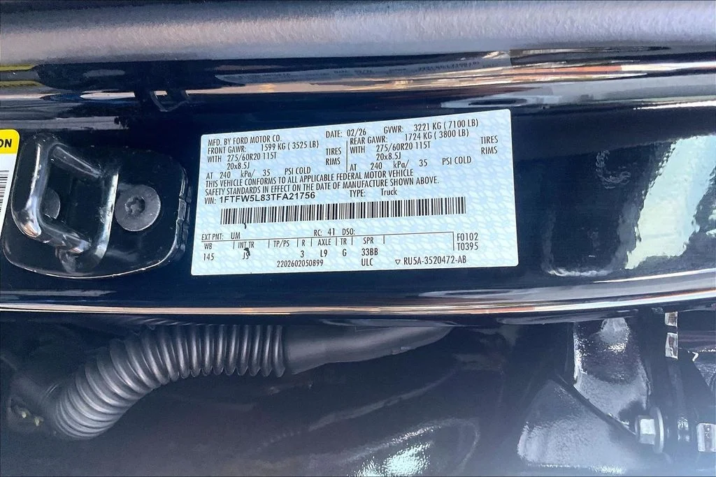 Certified Used 2026 Black Metallic Ford Lariat image 33