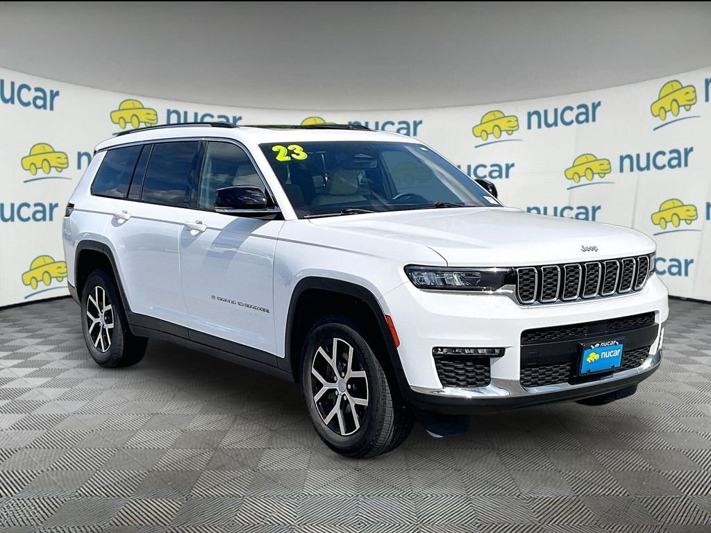 Used 2023 Bright White Clearcoat Jeep Limited image 1