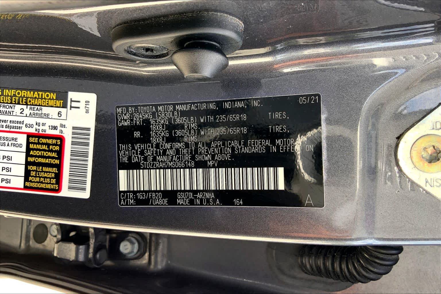 Used 2021 Magnetic Gray Metallic Toyota LE image 36