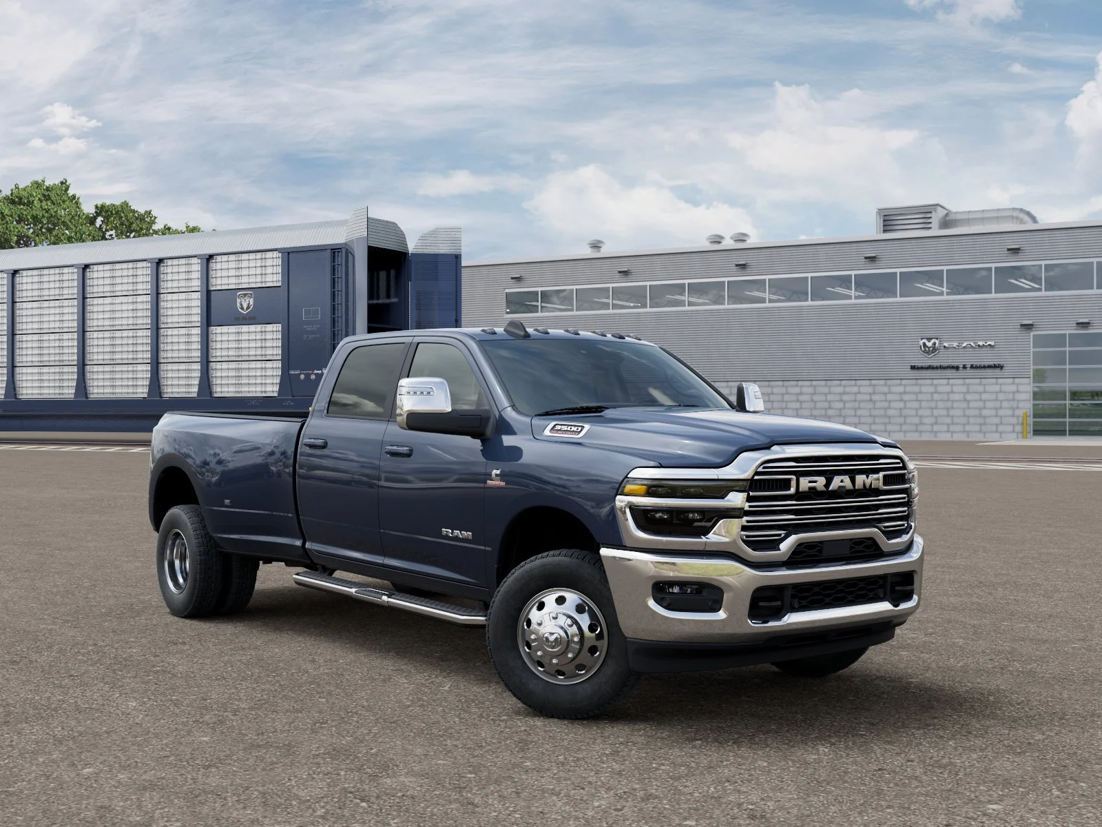 New 2026 Forged Blue Metallic Exterior Paint RAM LARAMIE image 3