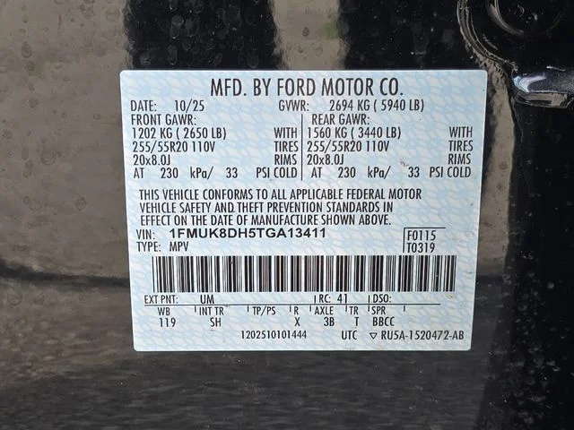 Used 2026 Agate Black Metallic Ford Active image 23