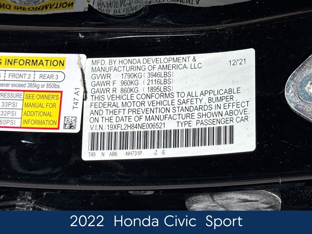 Used 2022  Honda Sport image 21