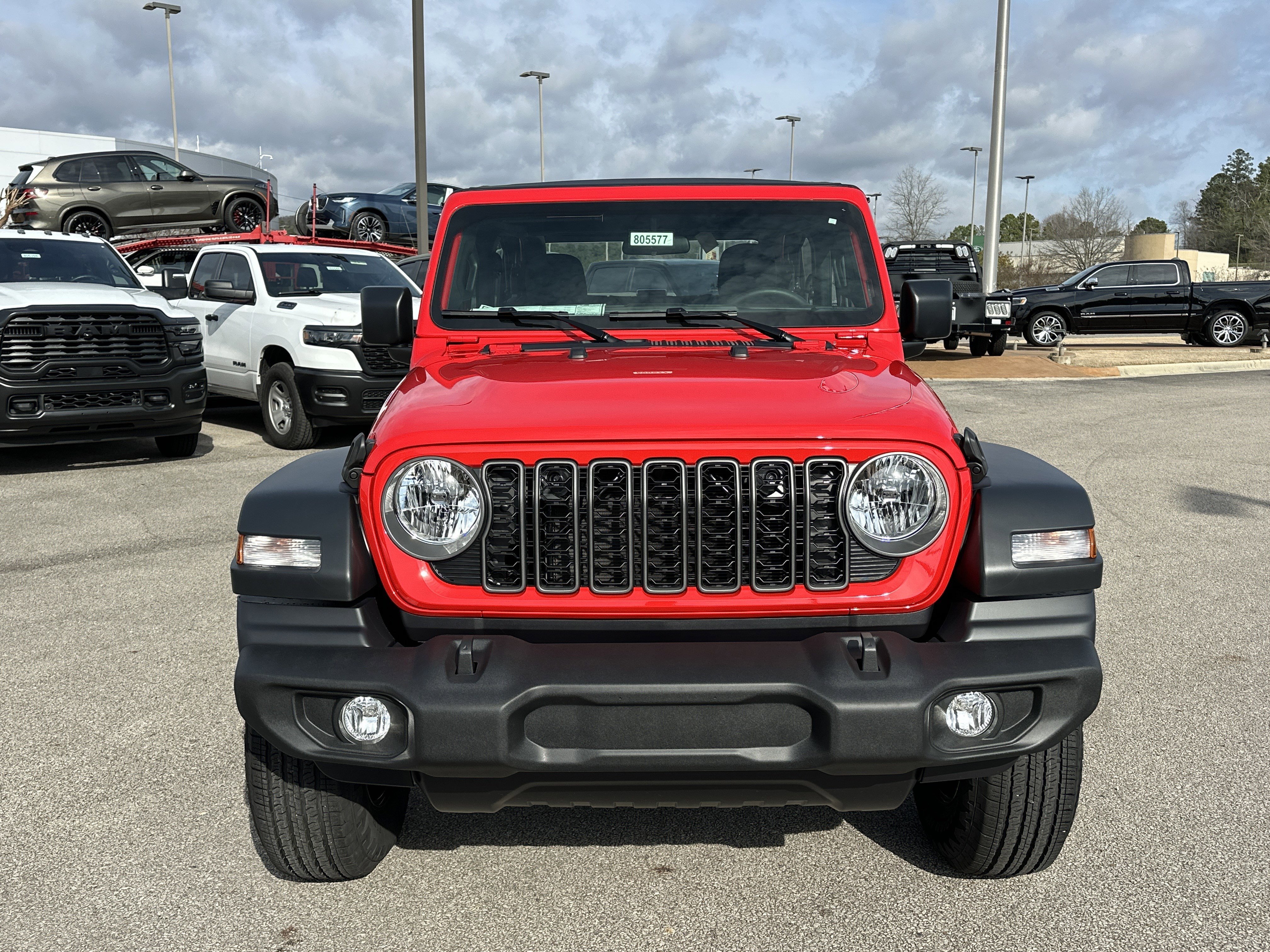 New 2026 Firecracker Red Clear-Coat Exterior Paint Jeep Sport image 2