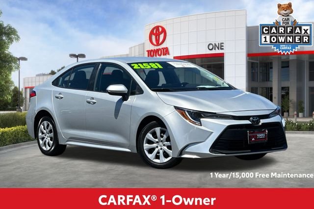 Certified Used 2023 Silver Toyota LE image 2