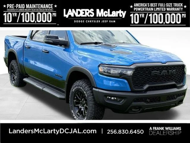 New 2026 Hydro Blue Pearl-Coat Exterior Paint RAM Rebel image 1