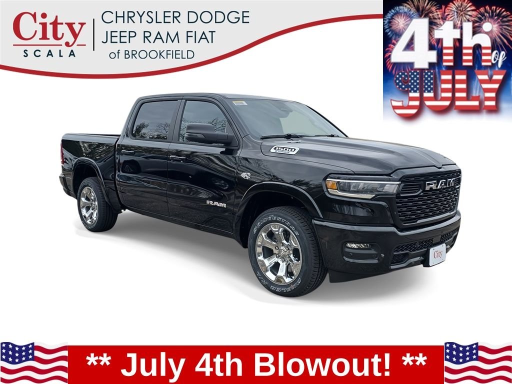 New 2026 Diamond Black Crystal Pearl-Coat Exterior Paint RAM Big Horn/Lone Star image 1