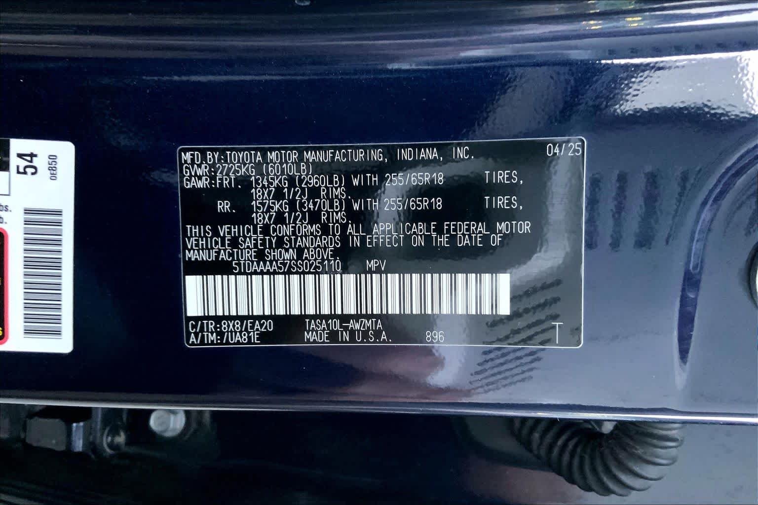Used 2025 Blueprint Toyota XLE image 31