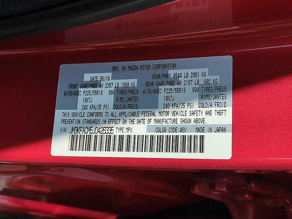 Used 2018 Soul Red Crystal Metallic Mazda Touring image 40