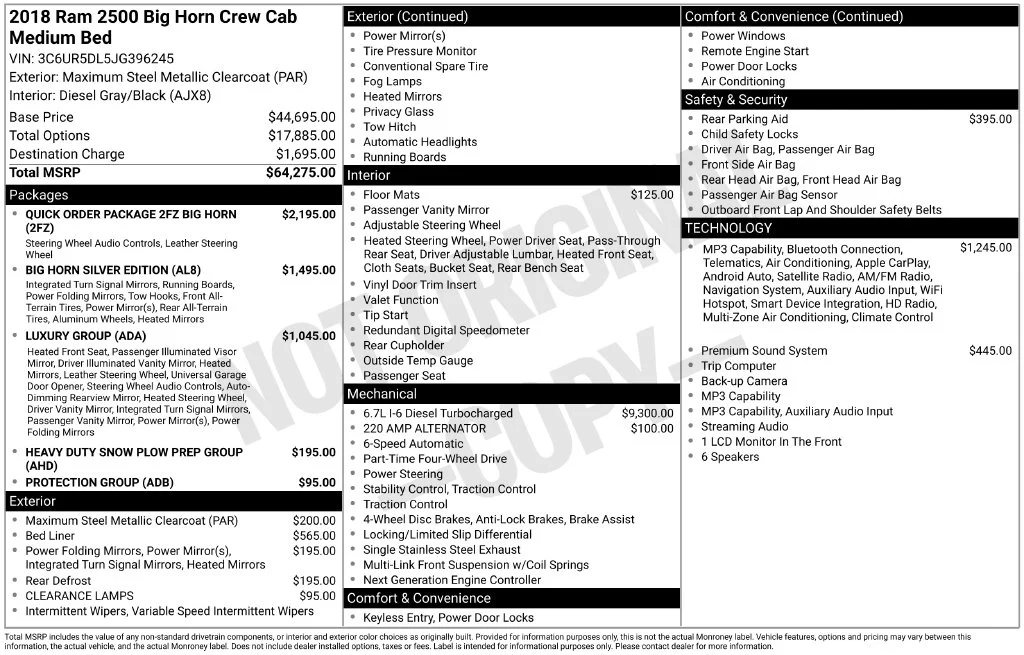 Used 2018 Gray Ram Big Horn image 6