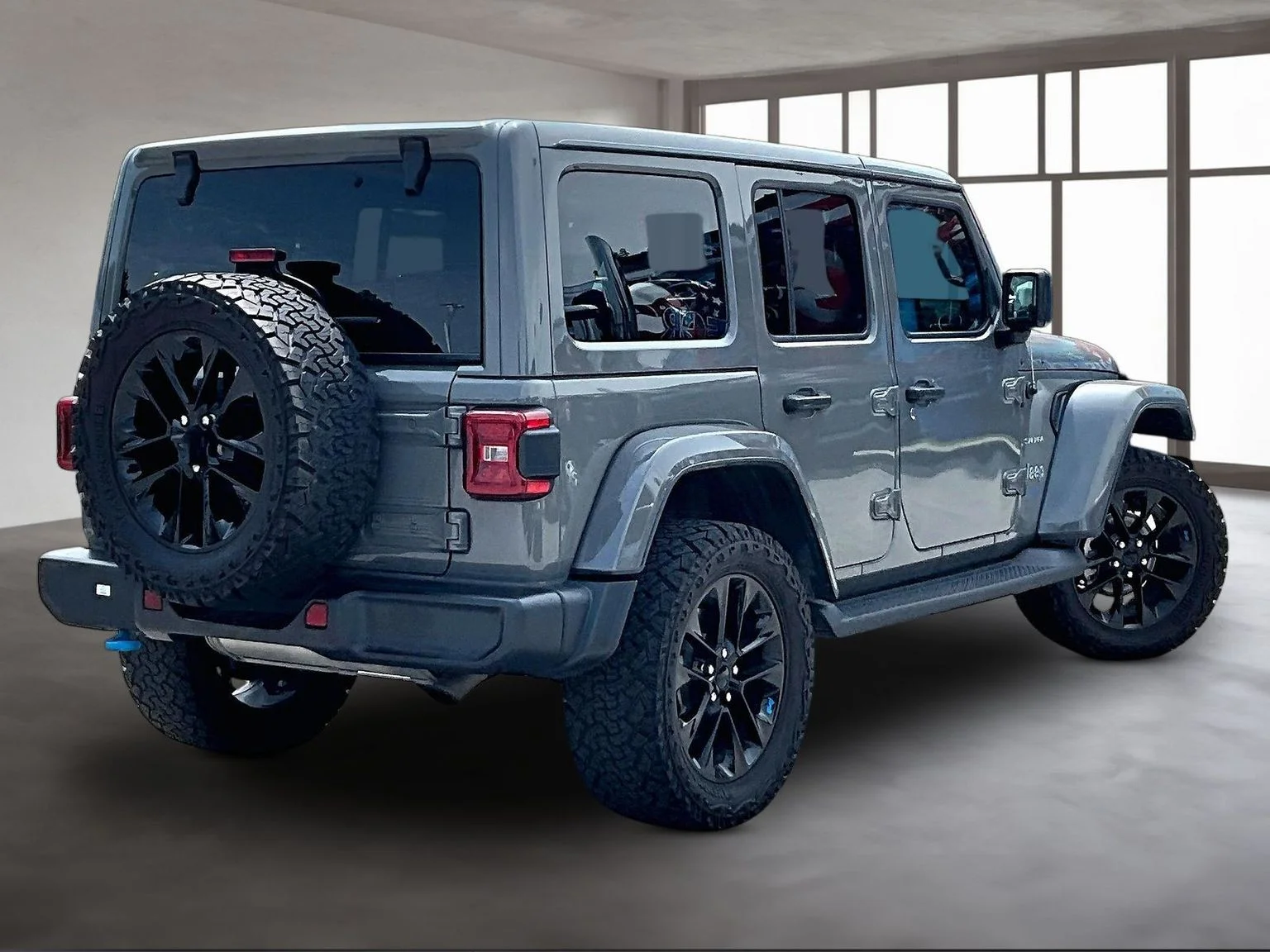 Used 2022 Gray Jeep Unlimited Sahara 4xe image 3