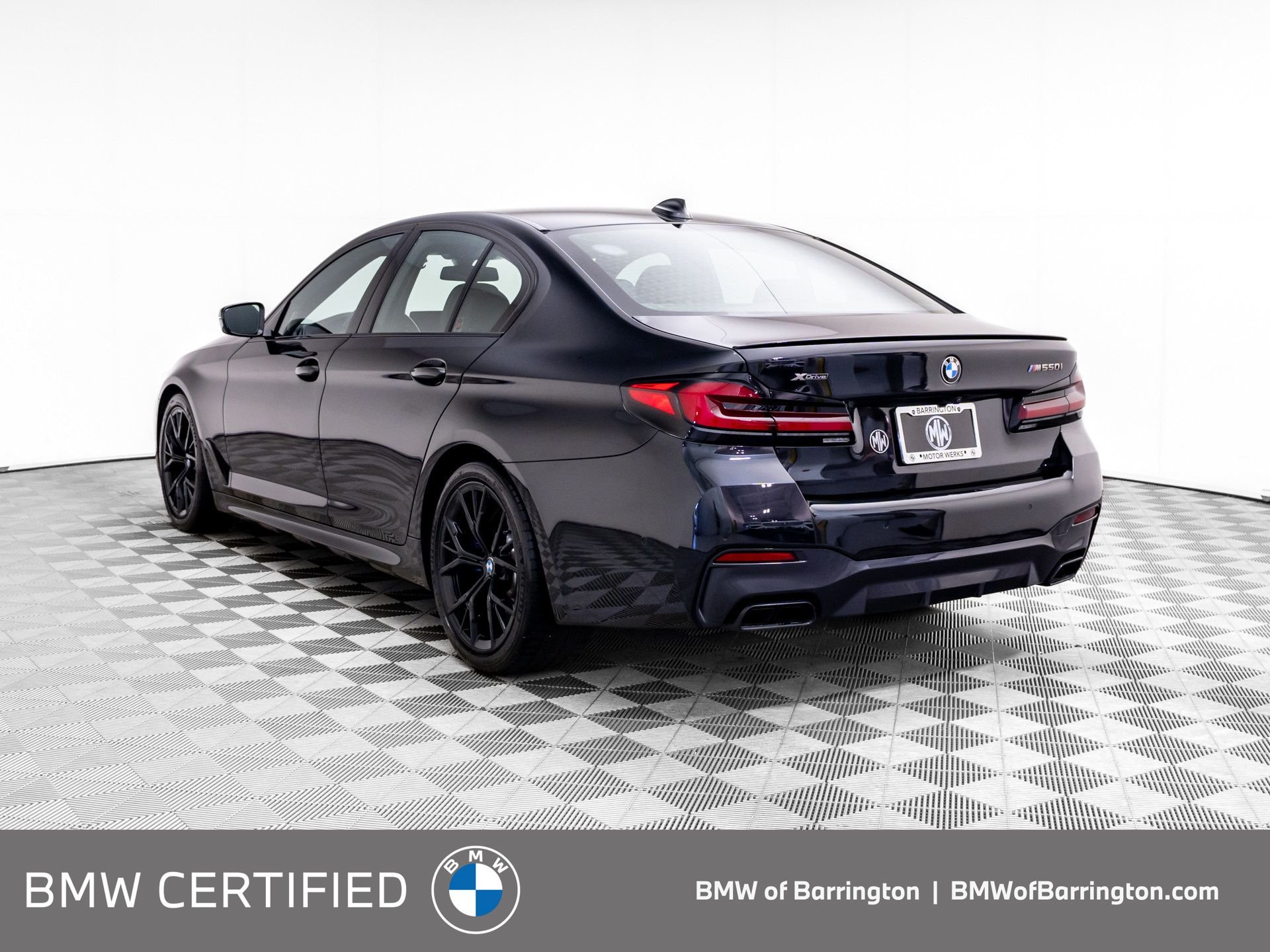 Certified Used 2023 Black Sapphire Metallic BMW M550i xDrive image 3