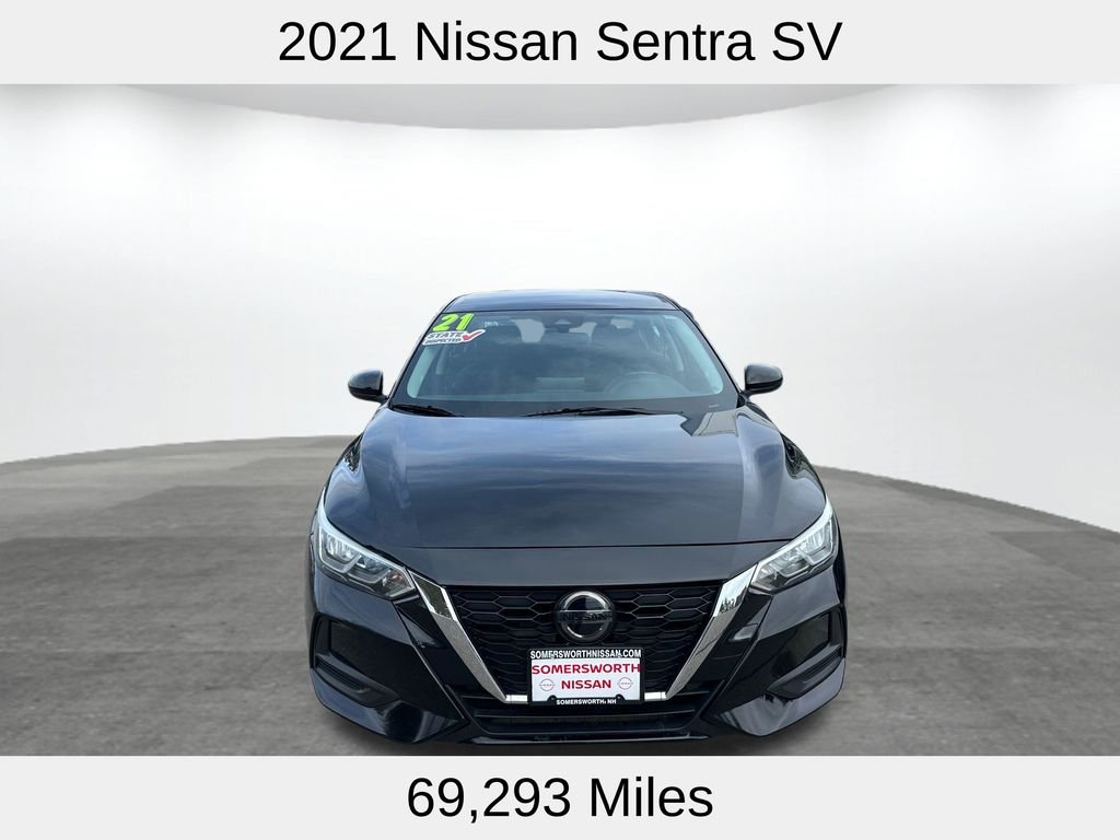 Used 2021 Nissan Sentra SV with VIN 3N1AB8CV5MY256296 for sale in Somersworth, NH
