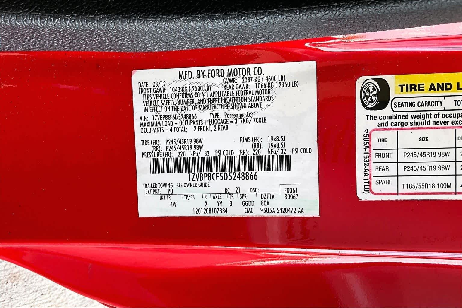 Used 2013 Race Red Ford GT Premium image 27