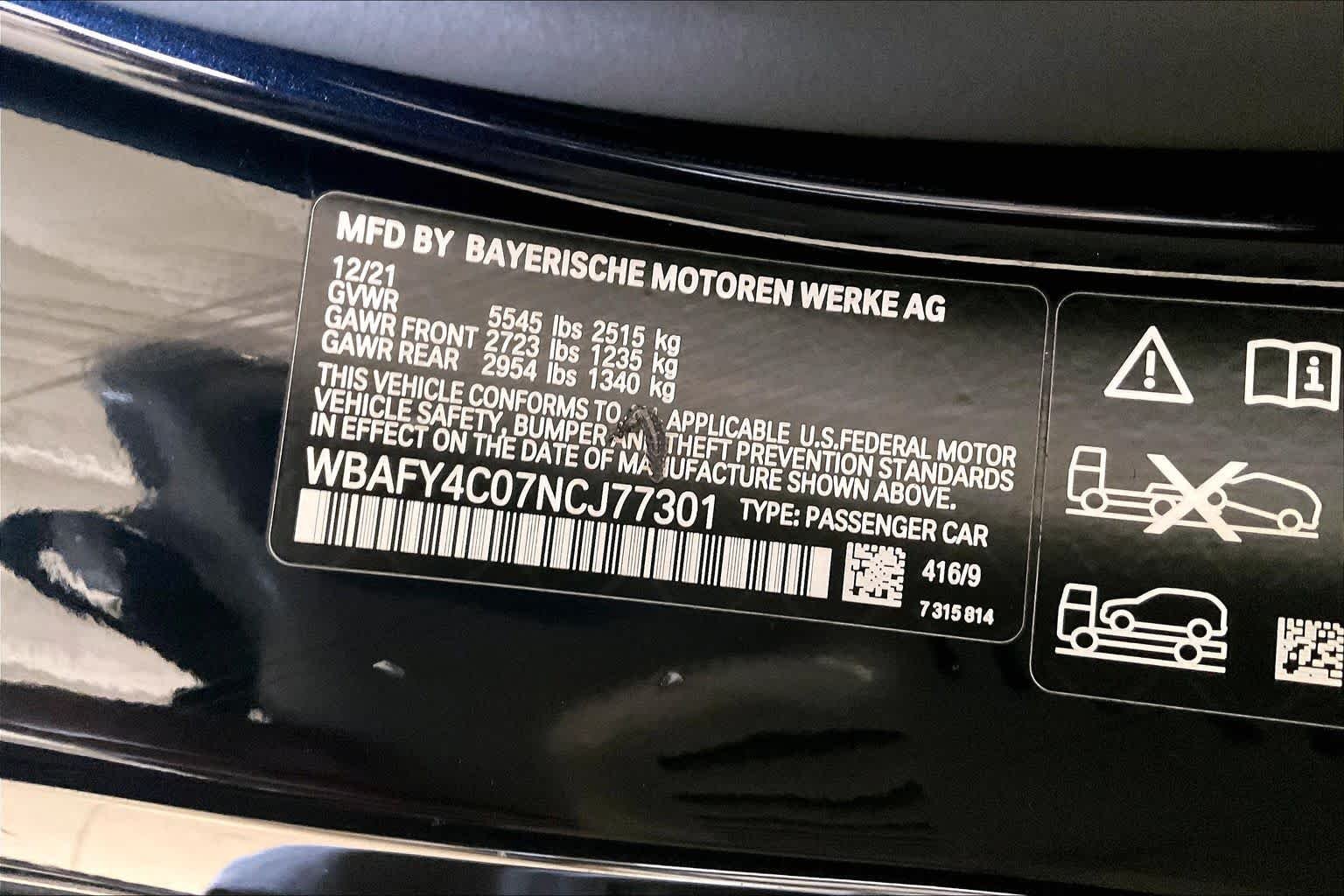 Used 2022 Carbon Black Metallic BMW M850i xDrive image 31