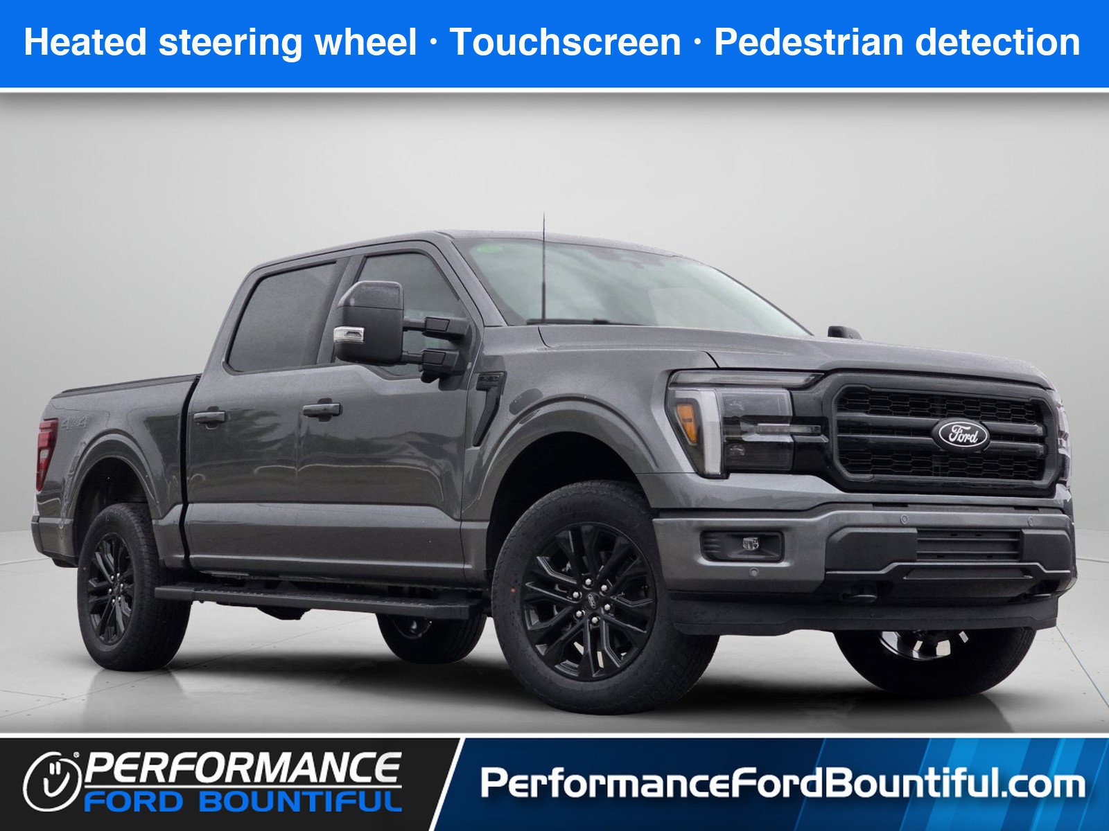 New 2026 Carbonized Gray Metallic Ford LARIAT image 1