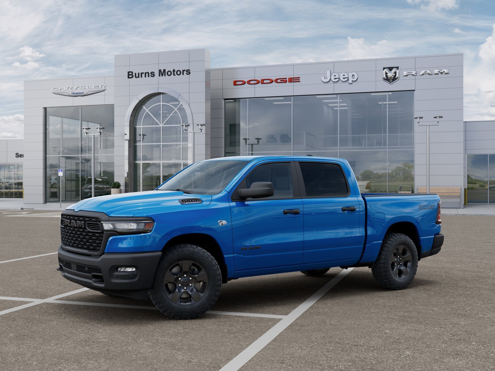New 2026 Hydro Blue Pearl-Coat Exterior Paint RAM Warlock image 2