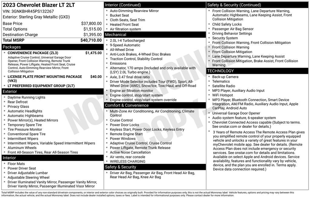 Certified Used 2023 Gray Chevrolet LT image 6
