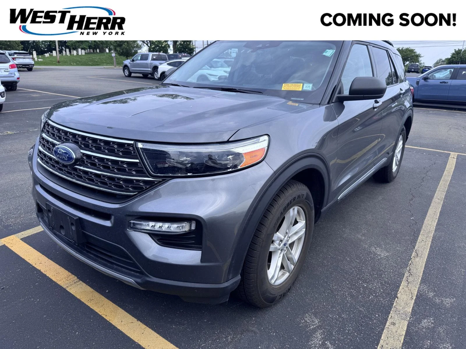 Used 2023 Carbonized Gray Ford XLT image 1