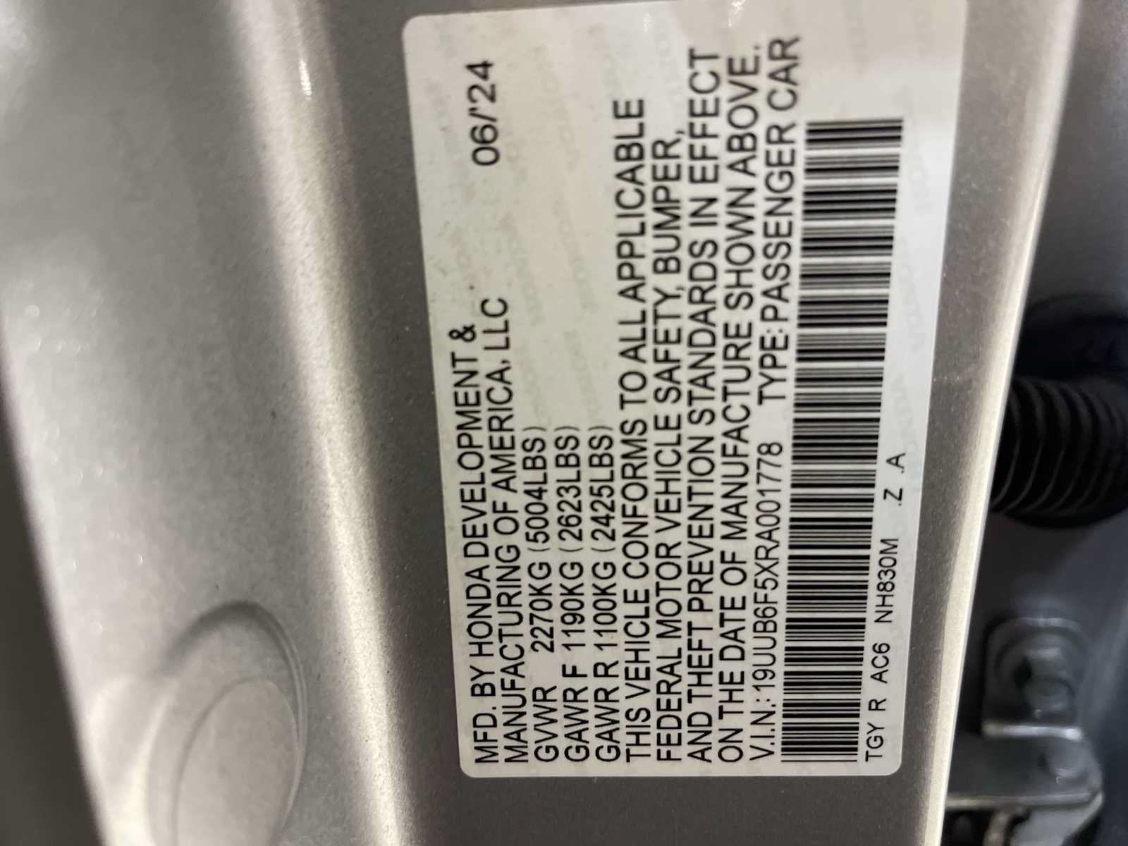 Certified Used 2024 Lunar Silver Metallic Acura w/A-Spec Package image 48