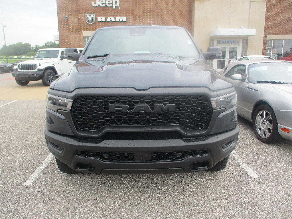 New 2026 Forged Blue Metallic Exterior Paint RAM Rebel Crew Cab 4x4 5