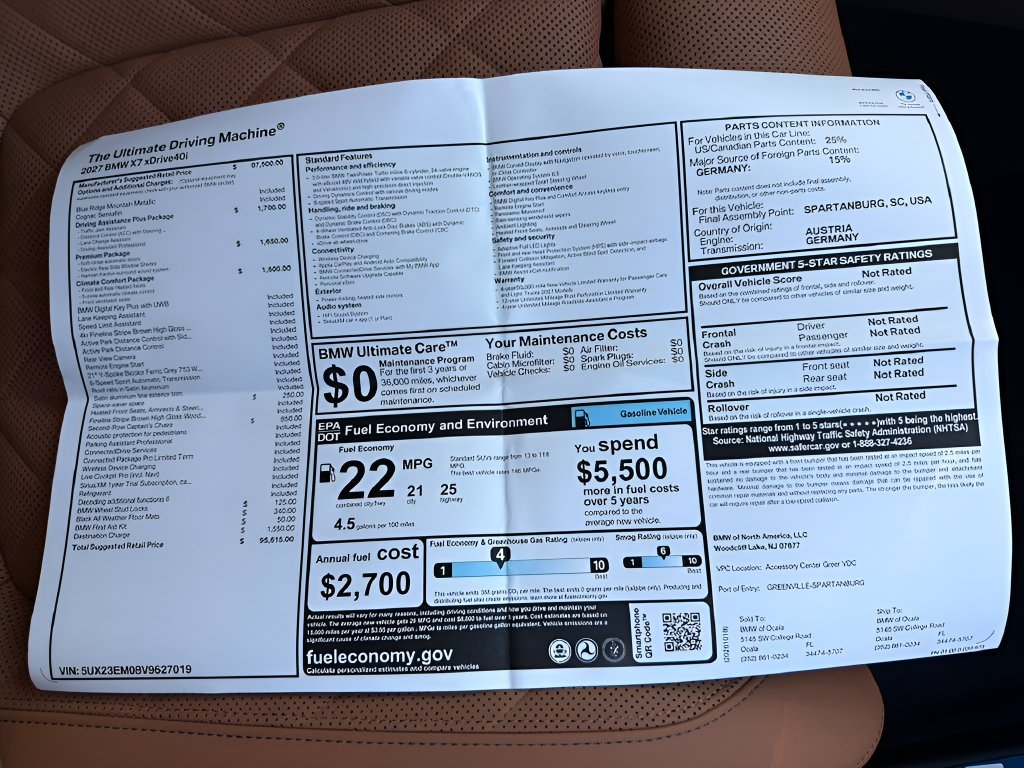 New 2027 Blue Ridge Mountain Metallic BMW xDrive40i image 23