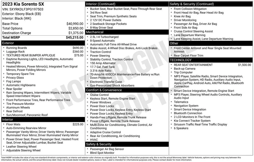 Used 2023 Black Kia SX image 6