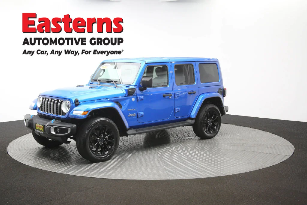 Used 2024 Blue Jeep Sahara 4xe image 58