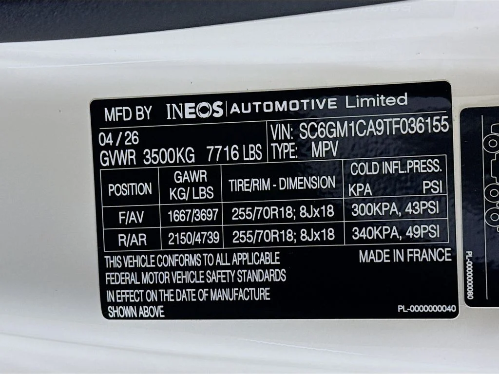 New 2026 White INEOS  image 25