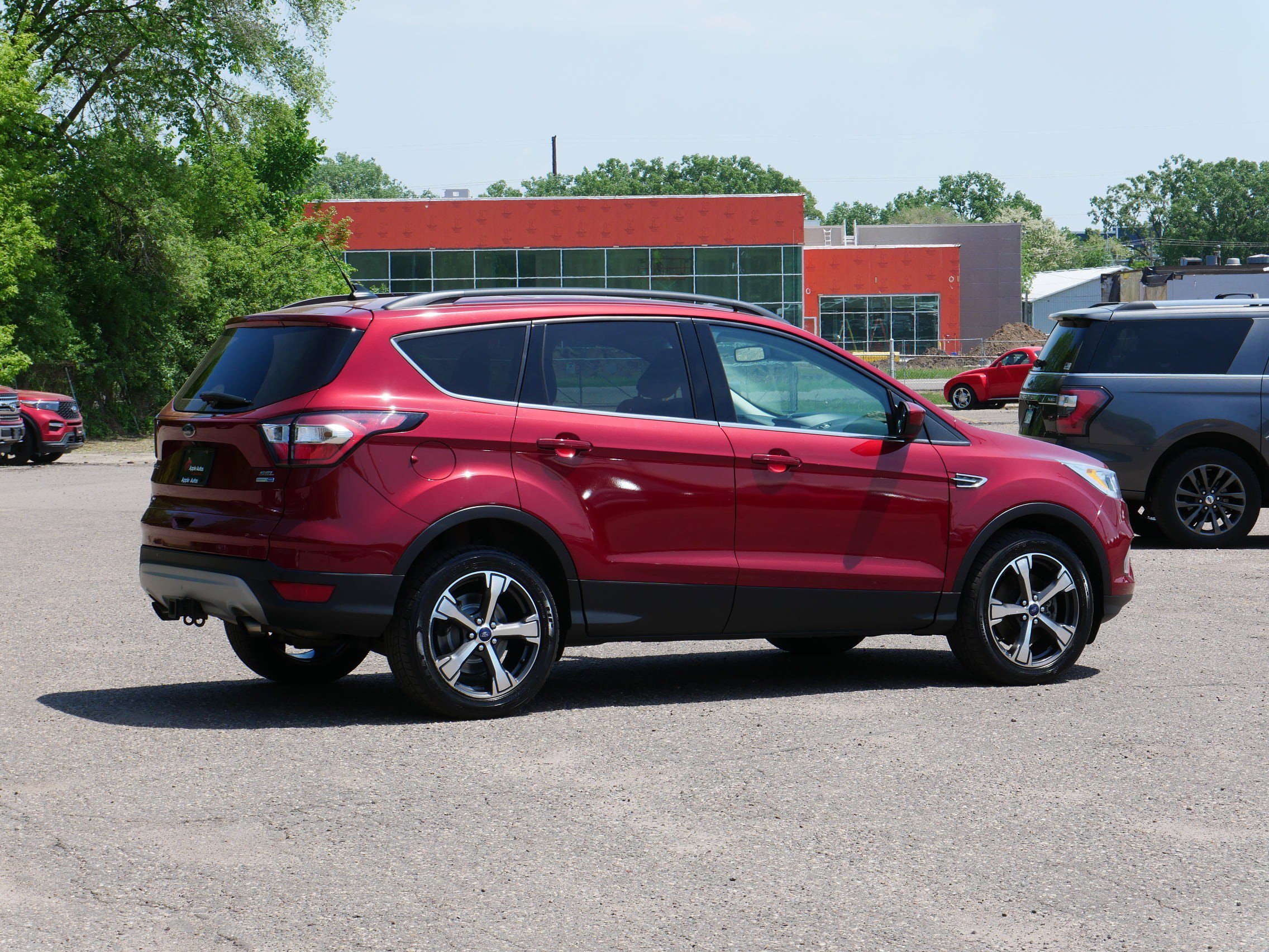 Certified Used 2018 Ruby Red Metallic Tinted Clearcoat Ford SEL image 3