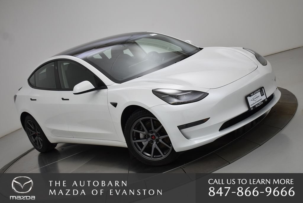 Used 2023 Tesla Model 3 Base with VIN 5YJ3E1EA7PF567128 for sale in Evanston, IL