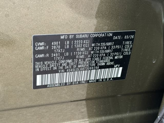 New 2026 AUTUMN GREEN METALLIC Subaru Wilderness image 39