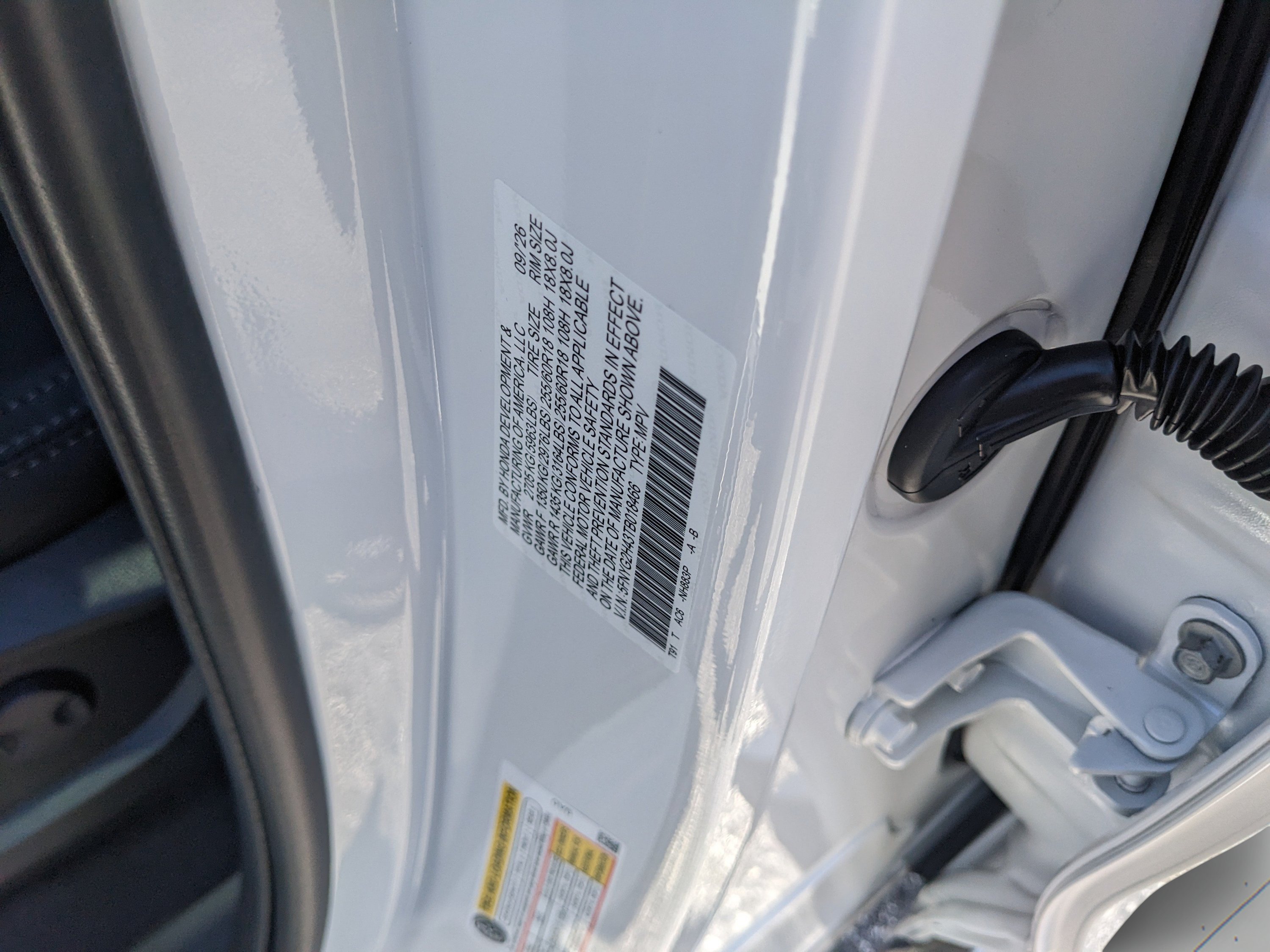New 2026 Platinum White Pearl Honda EX-L image 40