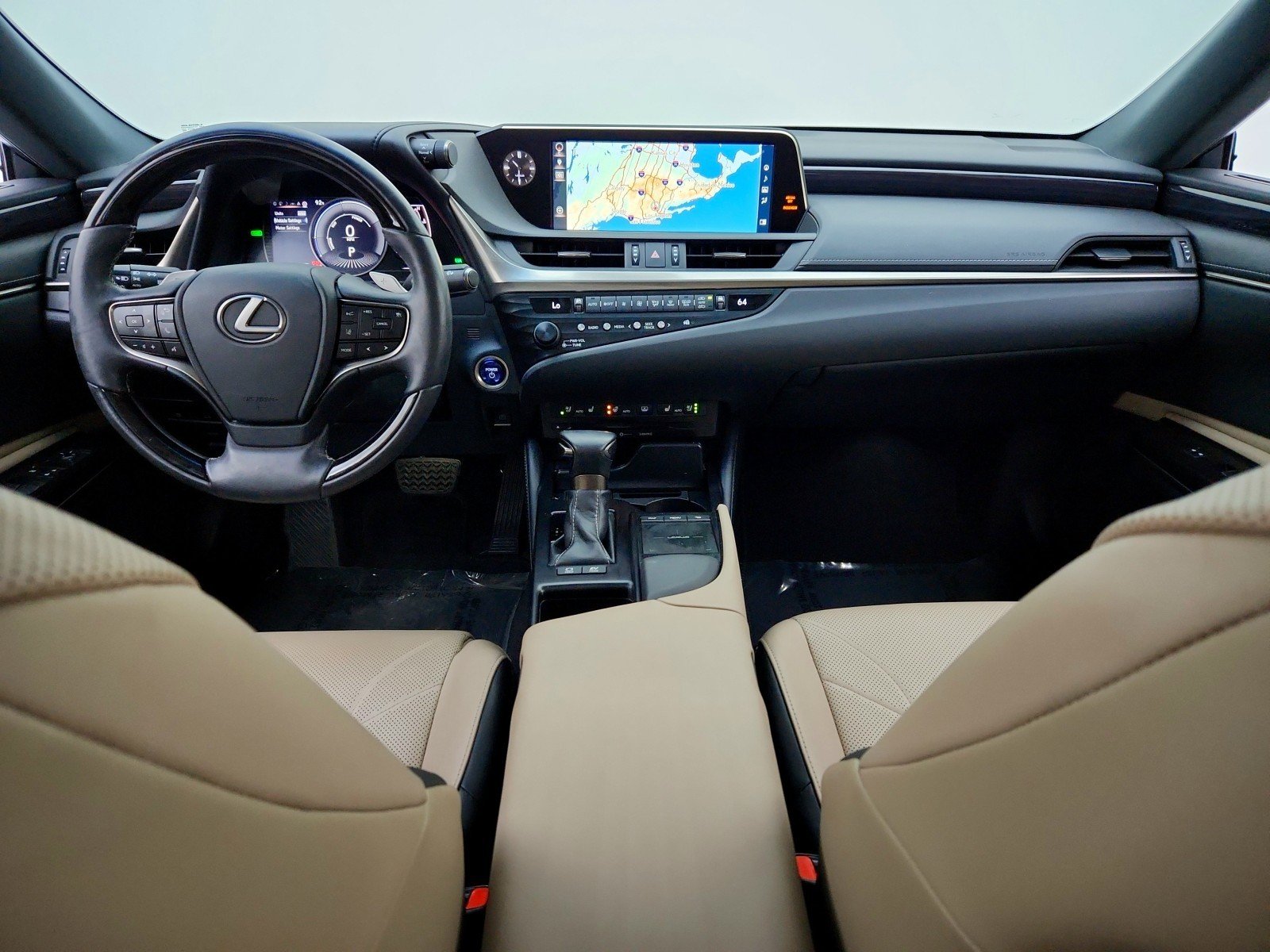 Used 2019 MOONBEAM BEIGE Lexus ES 300h Luxury image 24