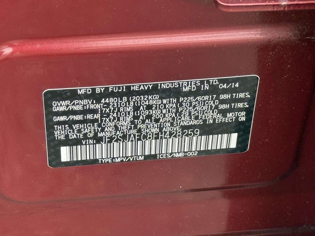Used 2015 Venetian Red Pearl Subaru 2.5i Premium image 34