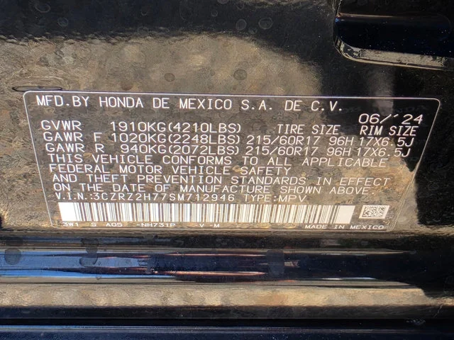 Used 2025 Crystal Black Pearl Honda AWD EX-L image 34