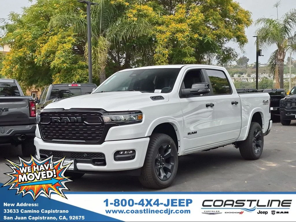 New 2026 Bright White Clear-Coat Exterior Paint RAM Big Horn/Lone Star image 1