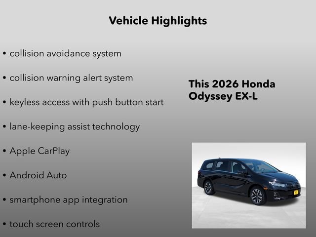 New 2026 Crystal Black Pearl Honda EX-L image 10