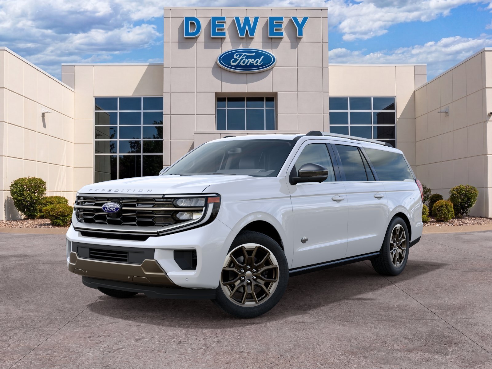 New 2027 Star White Metallic Tri-Coat Ford King Ranch image 2