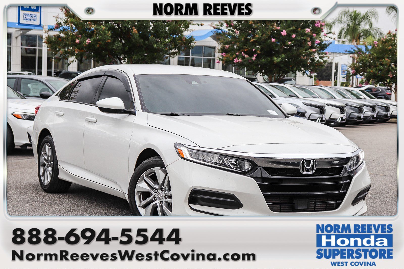 Certified Used 2020 Platinum White Pearl Honda LX image 1