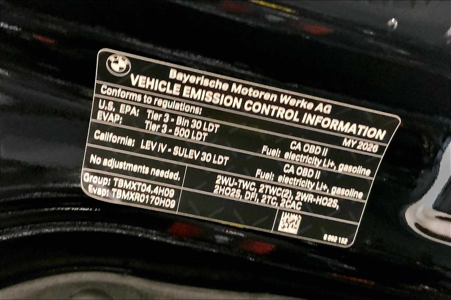 New 2026 Black Sapphire Metallic BMW Label image 17